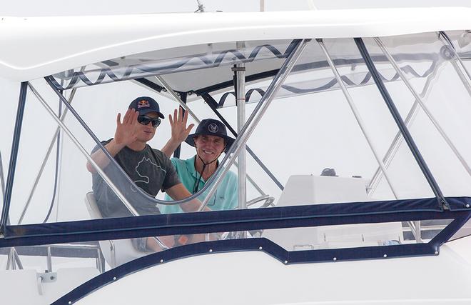 Jimmy and Arthur Spithill at start of Club Marine 2013 Pittwater Coffs Race © Crosbie Lorimer http://www.crosbielorimer.com